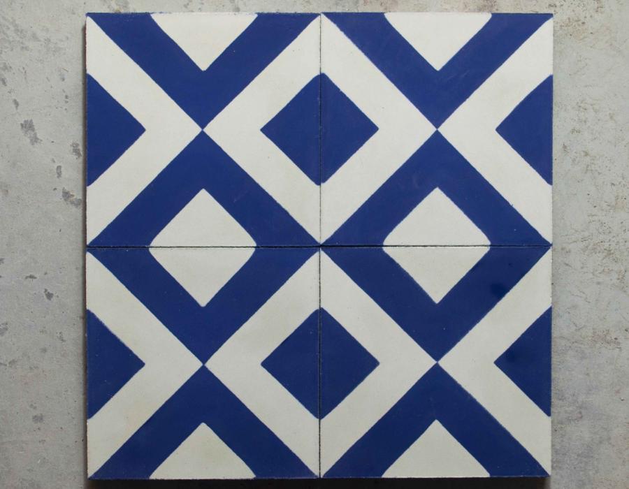 Vigo Blue Cement Tile
